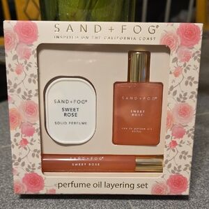 SAND + FOG Sweet Rose Perfume Oil Layering Set - Pink